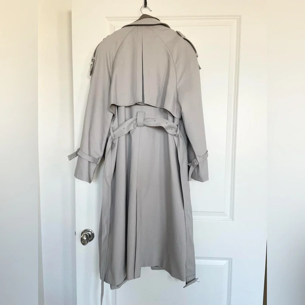 Circlofy contrast double collar layered classic trench coat S - Picture 10 of 13